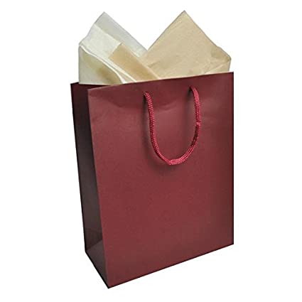 burgundy gift bags